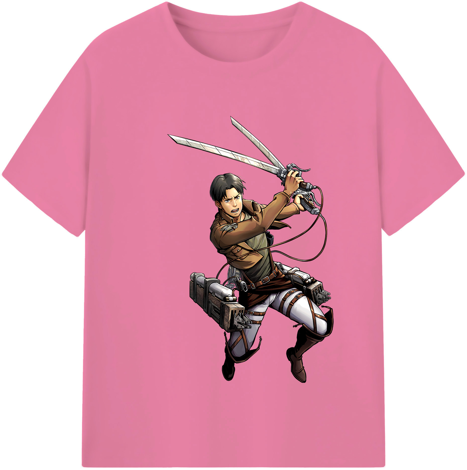 （画像用） 進撃の巨人 Attack on Titan 綿100％半袖Tシャツ（フロントプリント）